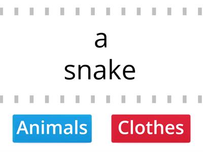 Animals or Clothes