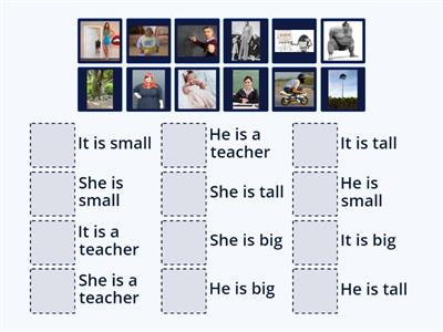 quiz sound audio AS1 U1 He She It teacher big small tall