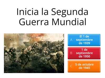 La segunda guerra mundial