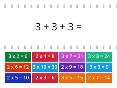  Ideia da multiplicação - 3º ano Ensino Fundamental