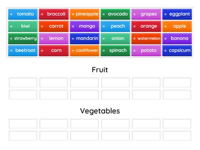 Fruit or vegetable?