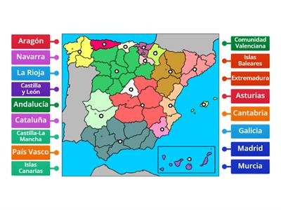Comunidades Autónomas España.