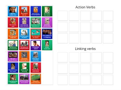 Action verbs or linking verbs
