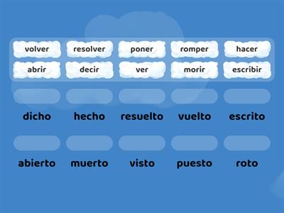 Participios irregulares 