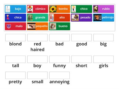 Describing Words Match-G1