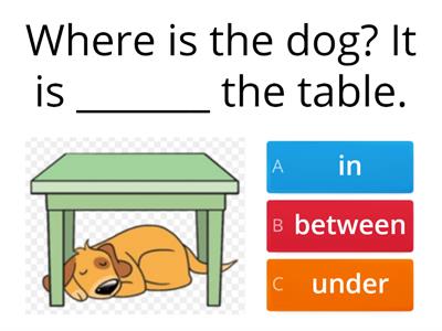 Prepositions: Where is...?