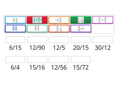 multiplicación de fracciones