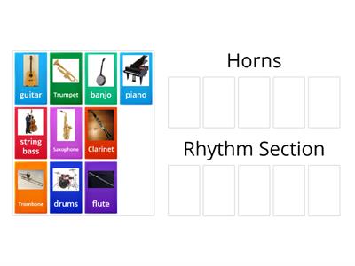 Jazz Band Sort: is it a horn or in the rhythm section?