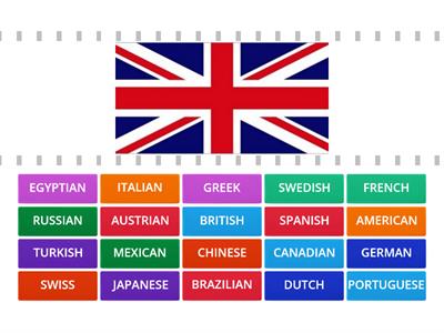 NATIONALITIES AND FLAGS