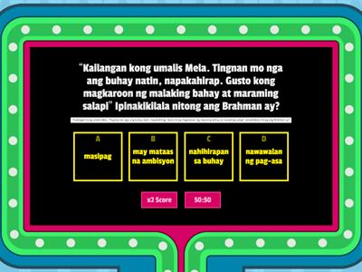 Pagtukoy sa  kahulugan ng kilos, gawi karakter ng mga tauhan