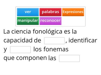 Conciencia fonológica