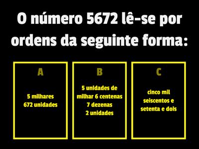 Leitura e escrita de números, dobro, triplo, metade. Multiplicação por 10, 100 e 1000.