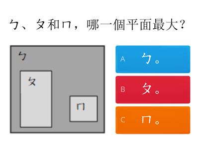 面的大小與立體