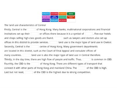 Topic 7(U3) Characteristics of Central Business District