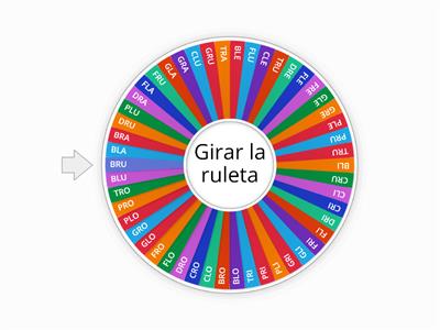 Ruleta de Silabas Trabadas