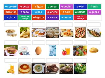 Vocabulário (Comida e Bebida)