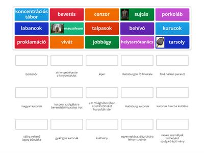 Tudod a jelentését? (Szavak  "A haza minden előtt" fejezetből)