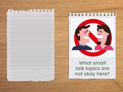 Small Talk opening questions