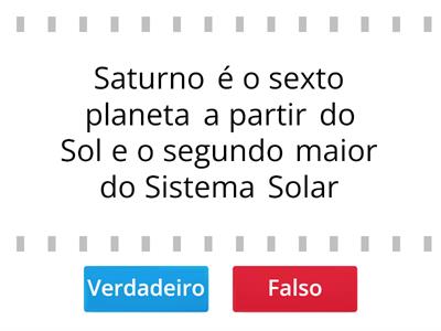 Quiz sobre o nosso sistema solar