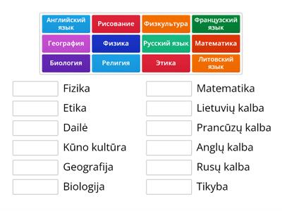 Предметы 7 кл.