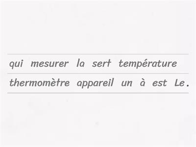 Le thermomètre CP-Science