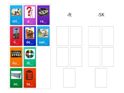 Ending blends (-sk, -ft)