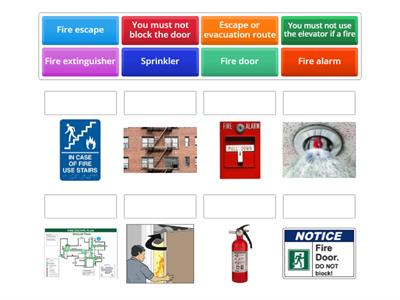 Fire Safety Vocabulary