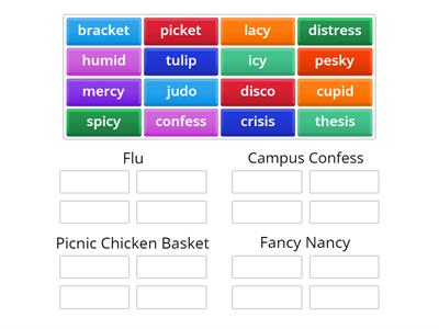 Campus Confess, Flu, Fancy Nancy & Picnic Chicken Basket