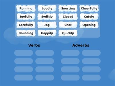 Sorting fun! With verbs and adverbs