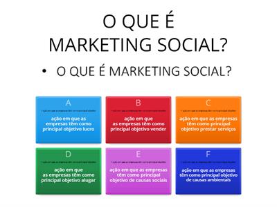 Questionário Marketing Social 