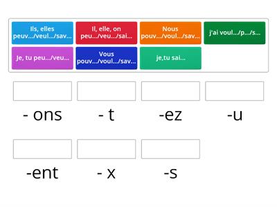 POUVOIR - VOULOIR - SAVOIR (présent - participe passé)