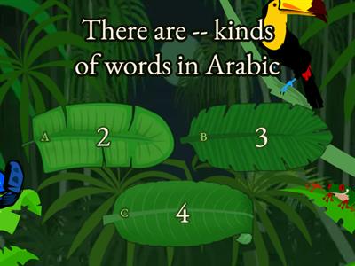 Introduction to Arabic- Kinds of words