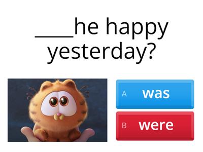  "was(n't)\were(n't)" - Garfield