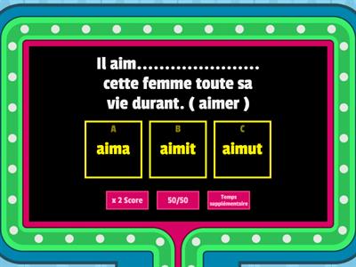 On s'entraîne sur la conjugaison des verbes au passé simple !...