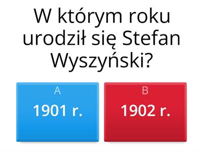 Kardynał Stefan Wyszyński – quiz część 1, 