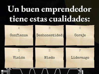 Cuestionario de emprendimiento.