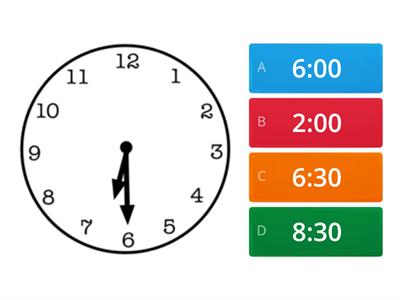 Telling Time to the Half Hour