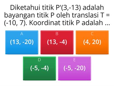 Kuis Transformasi Geometri