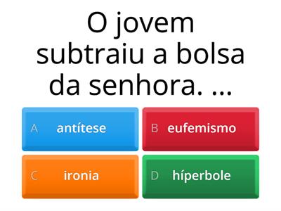 Figuras de Linguagem ( antítese, eufemismo, ironia e híperbole)