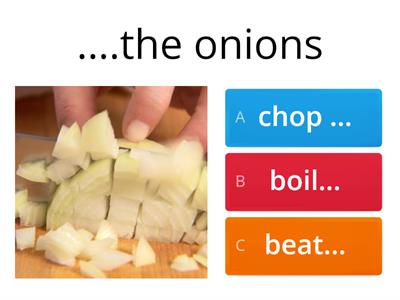 Cooking verbs Focus 1