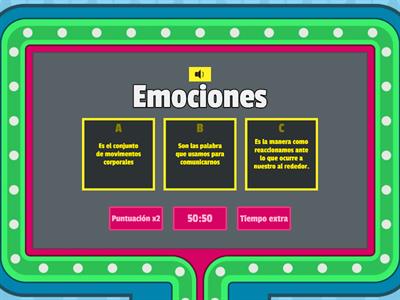 Concurso de preguntas: Reconociendo las emociones básicas