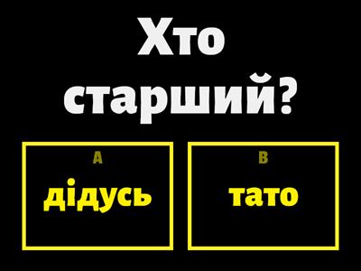 Хто старший\молодший?