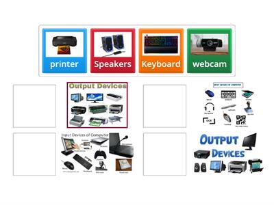 Input and output devices