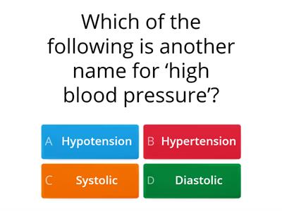 High blood pressure quiz