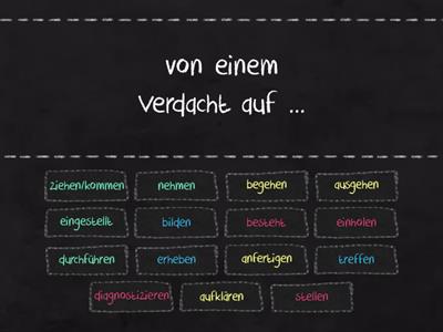 Nomen-Verb-Verbindungen Zahnmedizin