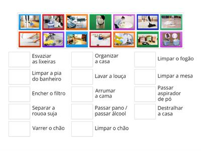 Vocabulário de limpeza