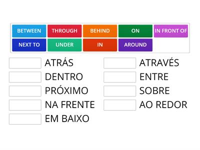 Prepositions of place