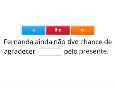 E5 - Pronome pessoal do caso oblíquo