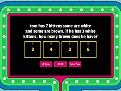 Decompose Word Problems for kindergarten