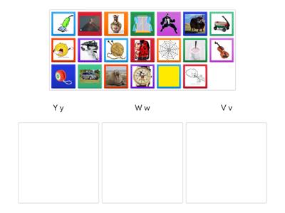 Y, W, V Initial Sound Sort
